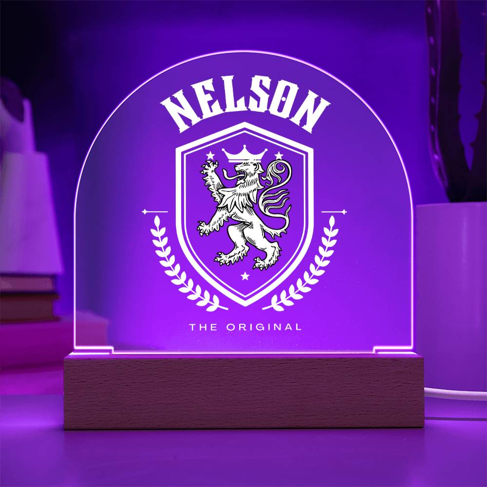 Nelson Family Name Plaque