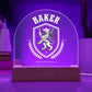 Baker Family Name Plaque