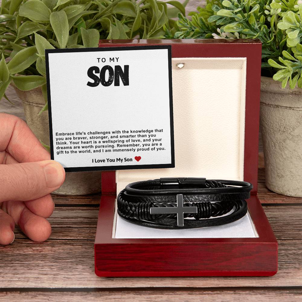 Son Vegan Leather Bracelet