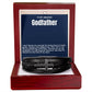 Godfather Men's Cross Vegan Leather Bracelet