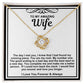 To My Amazing Wife Necklace and Faux Flower Bouquet -In You I have Found My Missing Piece