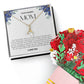 To My Amazing Mom Alluring Beauty Necklace and Flower Bouquet Bundle