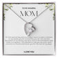To My Amazing Mom Heart Necklace