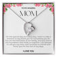 To My Amazing Mom Heart Necklace