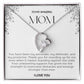 To My Amazing Mom Heart Necklace