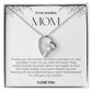 To My Amazing Mom Heart Necklace