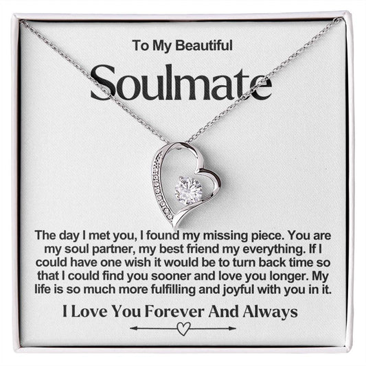 Soulmate Forever Love Heart Necklace