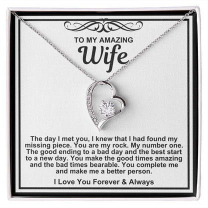 To My Amazing Wife Necklace-You Make The Good Times Amazing