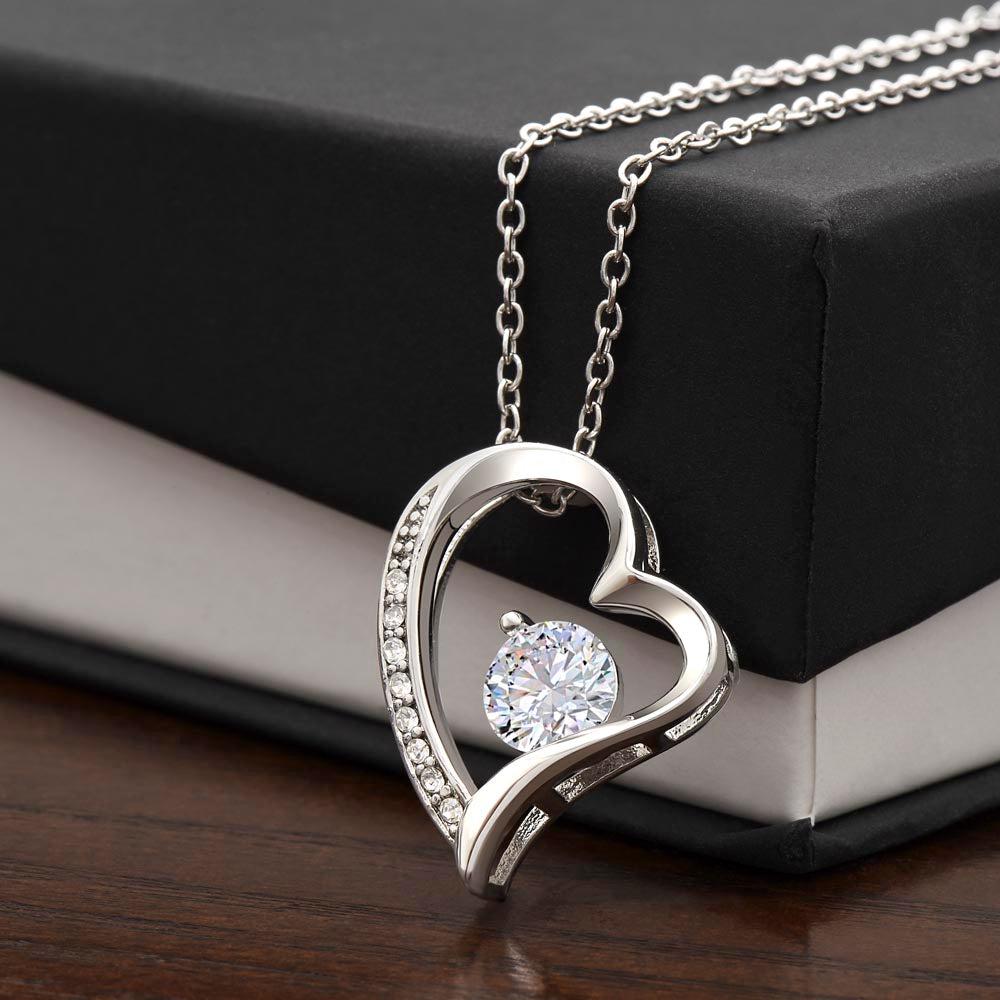 To My Amazing Mom Heart Necklace