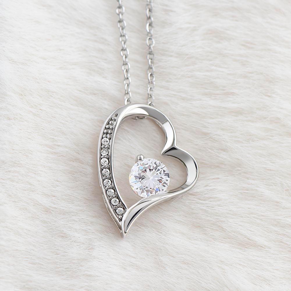 To My Amazing Mom Heart Necklace