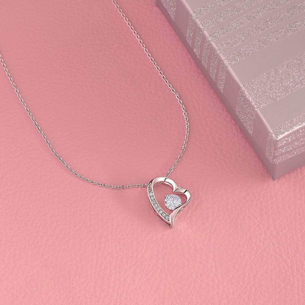 To My Amazing Mom Heart Necklace