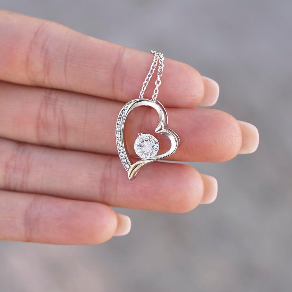 To My Amazing Mom Heart Necklace