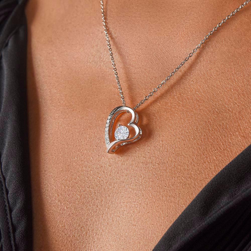 To My Amazing Mom Heart Necklace