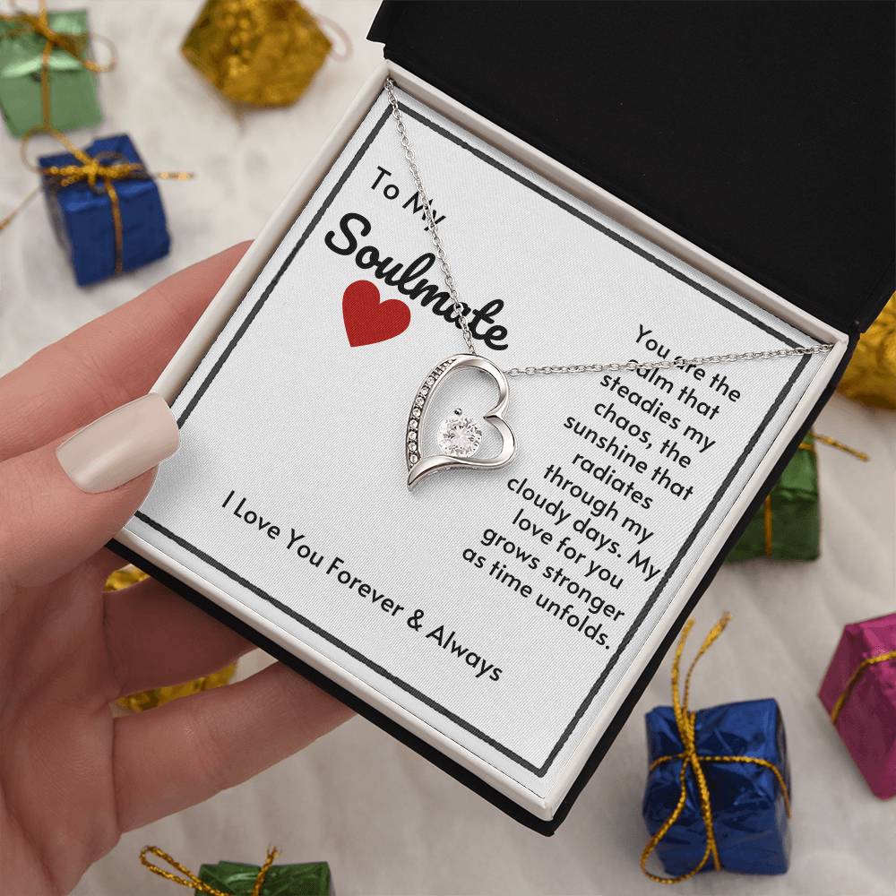 Soulmate Heart Necklace-My Love Grows Stronger