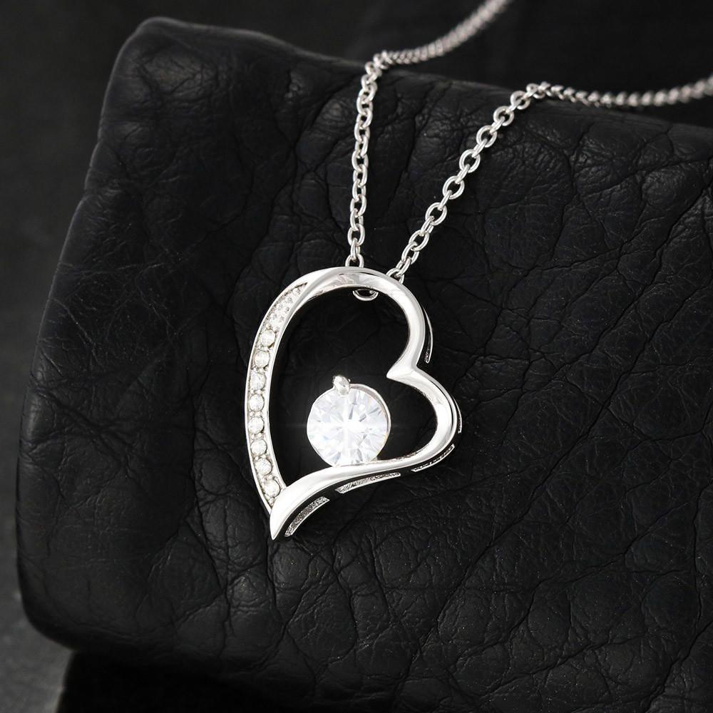 To My Amazing Mom Heart Necklace