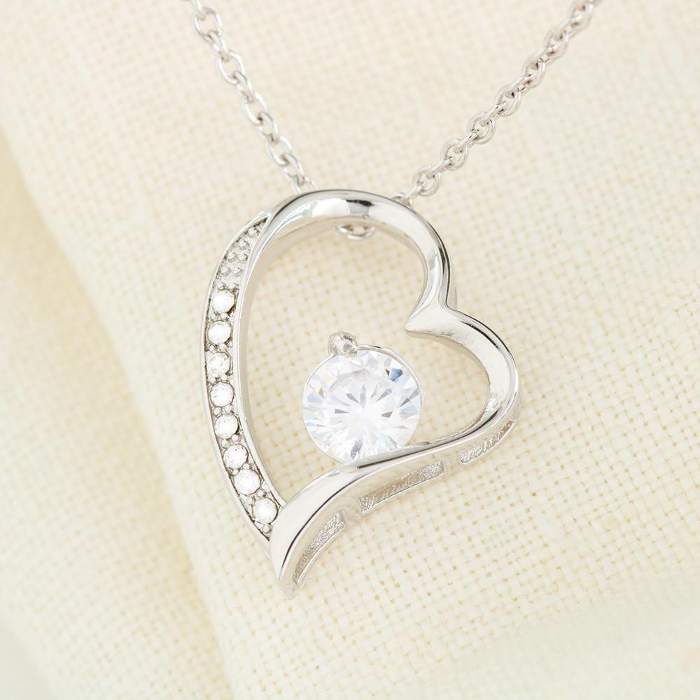 To My Amazing Mom Heart Necklace