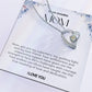 To My Amazing Mom Heart Necklace
