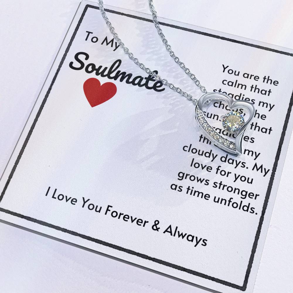 Soulmate Heart Necklace-My Love Grows Stronger