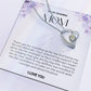 To My Amazing Mom Heart Necklace
