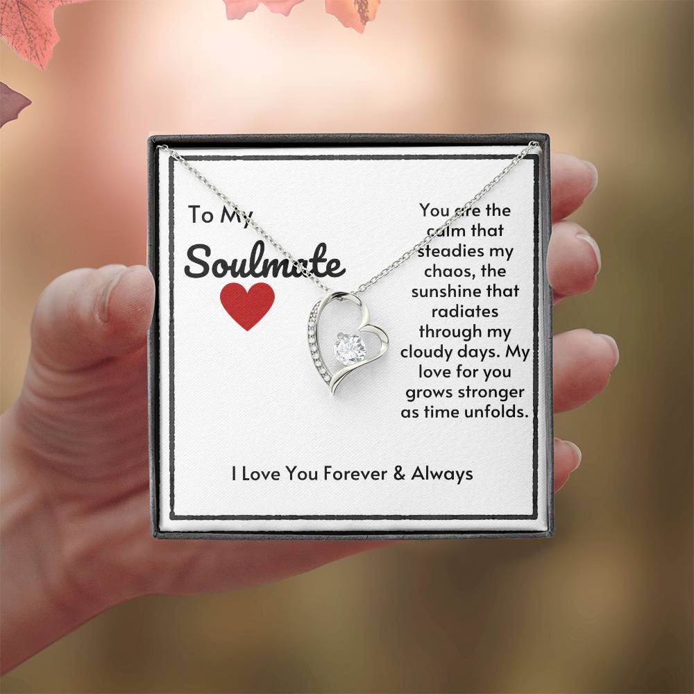 Soulmate Heart Necklace-My Love Grows Stronger