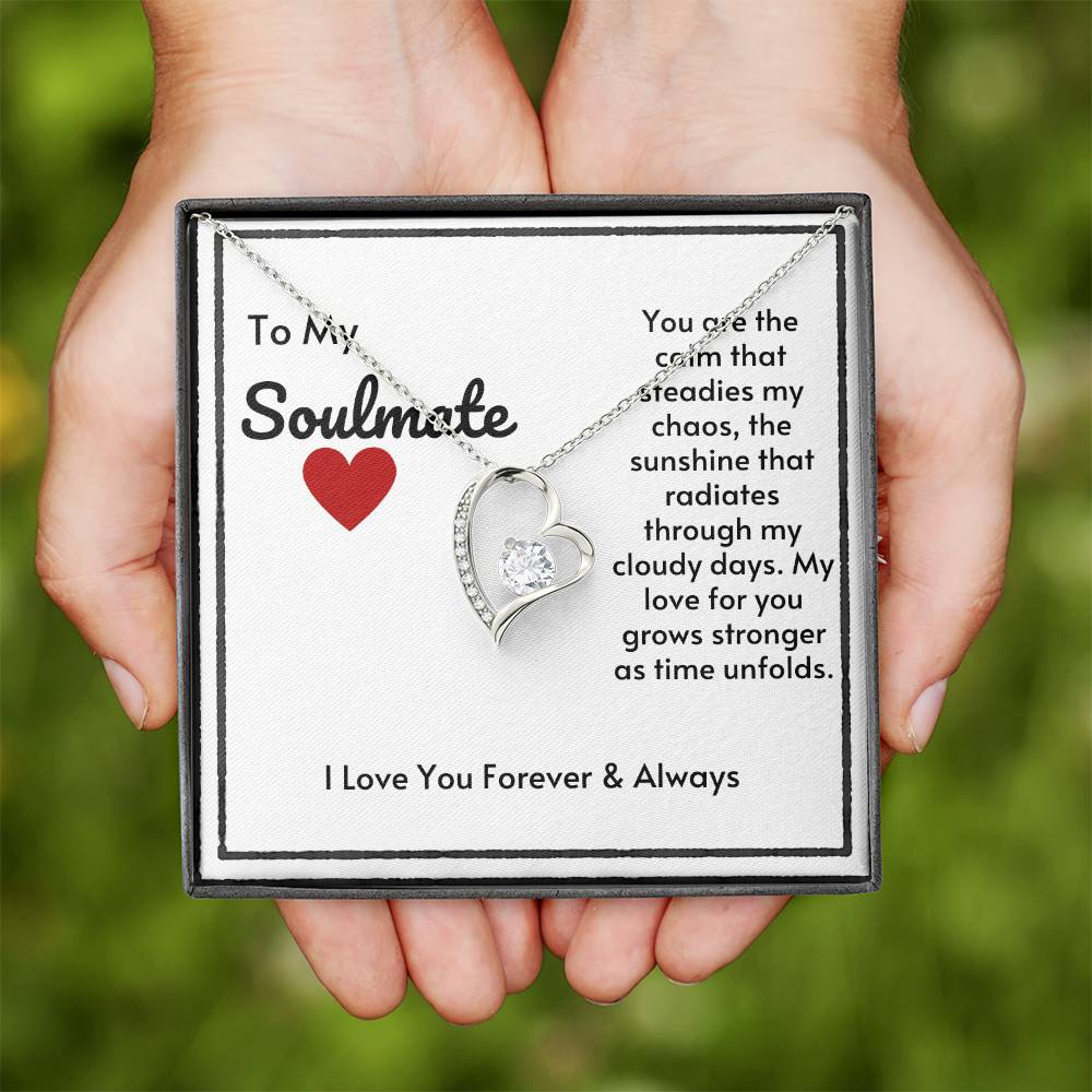 Soulmate Heart Necklace-My Love Grows Stronger