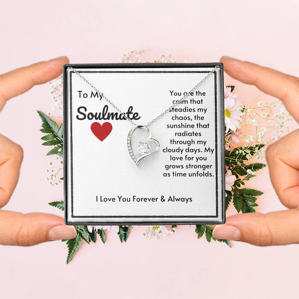 Soulmate Heart Necklace-My Love Grows Stronger