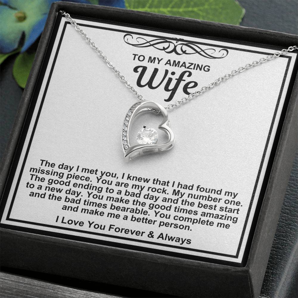 To My Amazing Wife Necklace-You Make The Good Times Amazing