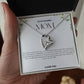 To My Amazing Mom Heart Necklace