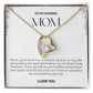 To My Amazing Mom Heart Necklace