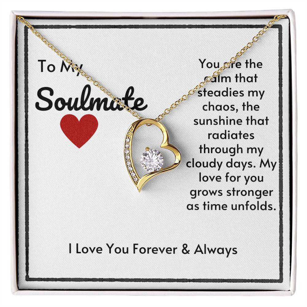 Soulmate Heart Necklace-My Love Grows Stronger