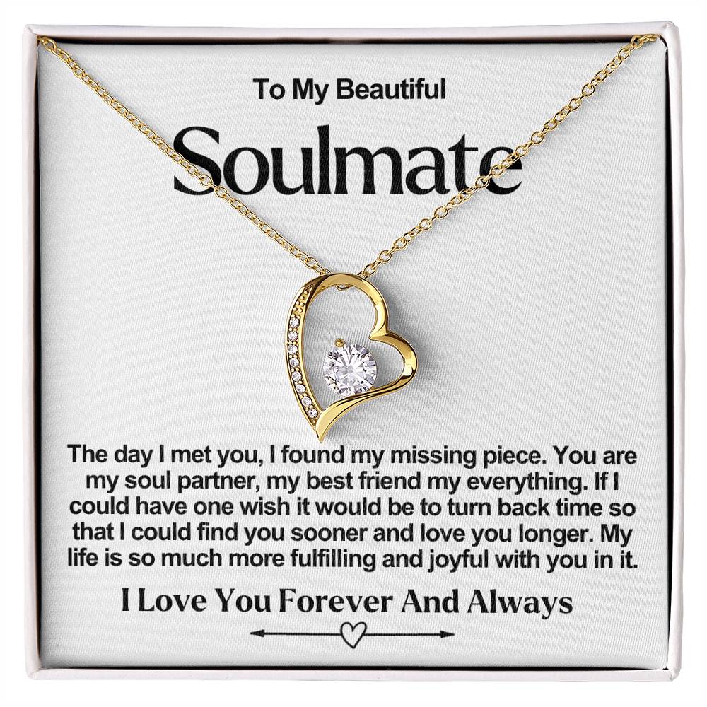 Soulmate Forever Love Heart Necklace