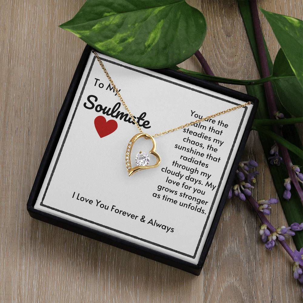 Soulmate Heart Necklace-My Love Grows Stronger