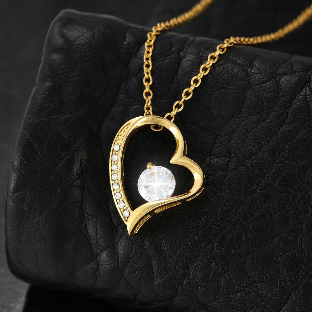 To My Amazing Mom Heart Necklace