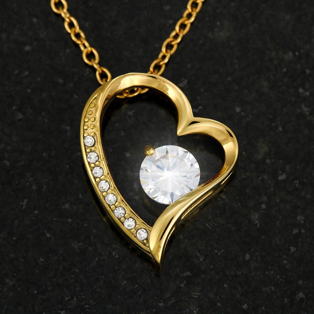 To My Amazing Mom Heart Necklace