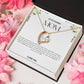 To My Amazing Mom Heart Necklace