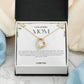 To My Amazing Mom Heart Necklace