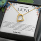 To My Amazing Mom Heart Necklace