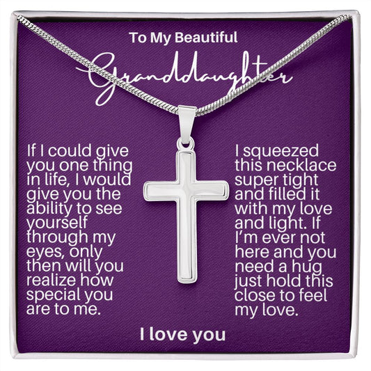 Granddaughter Cross Necklace