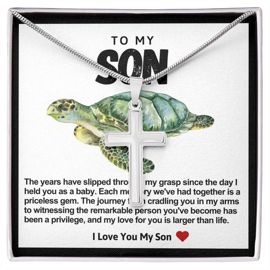 Son Sea Turtle Stainless Steel Necklace