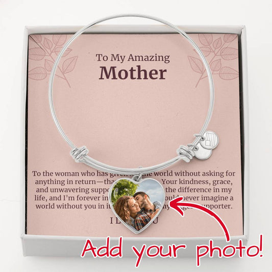 Personalized Photo To My Amazing Mom Bracelet