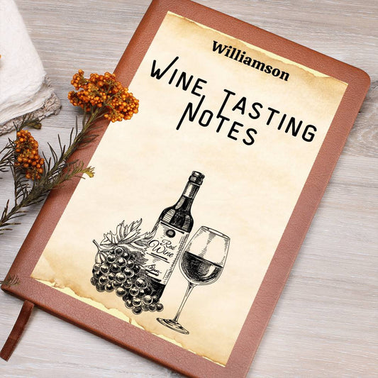 Wine Lovers Gift, Wine Cellar Log, Personalized Wine Tasting Journal, Mothersdaygift, Wine Tour Excursion Gift