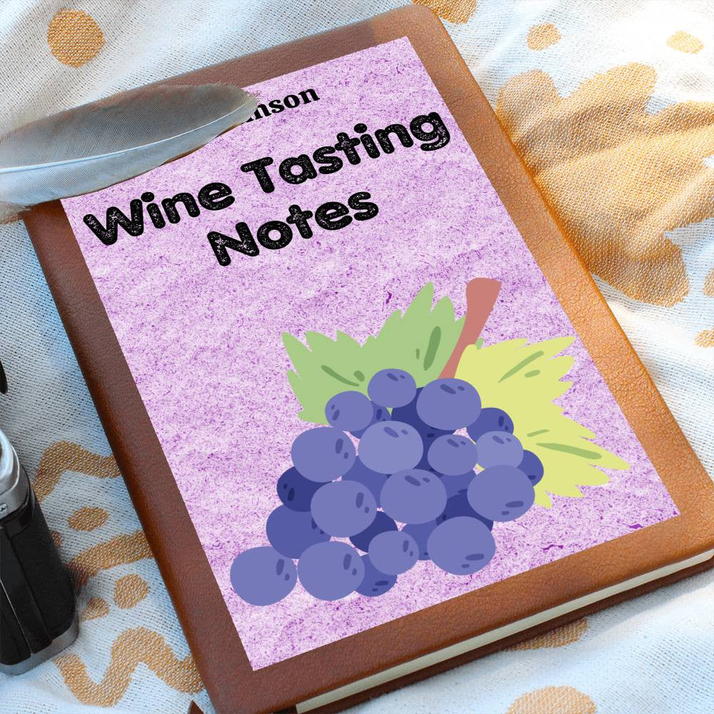 Wine Lovers Gift, Wine Cellar Log, Personalized Wine Tasting Journal, Mothersdaygift, Wine Tour Excursion Gift