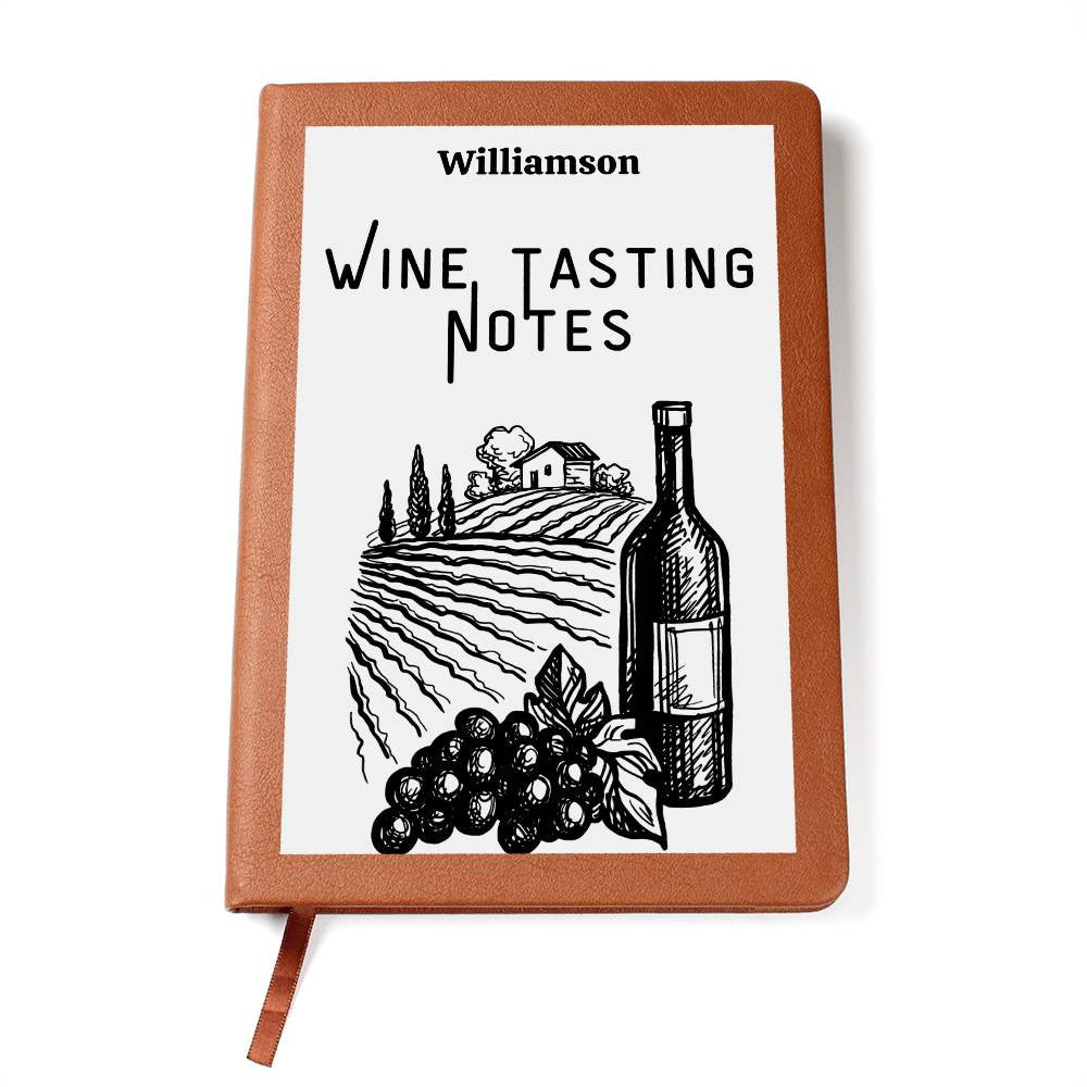 Wine Lovers Gift, Wine Cellar Log, Personalized Wine Tasting Journal, Mothersdaygift, Wine Tour Excursion Gift