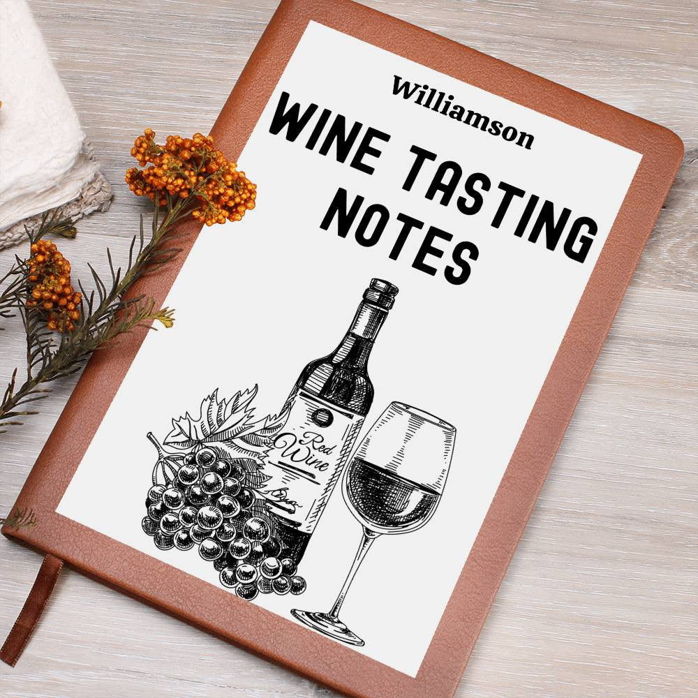 Wine Lovers Gift, Wine Cellar Log, Personalized Wine Tasting Journal, Mothersdaygift, Wine Tour Excursion Gift