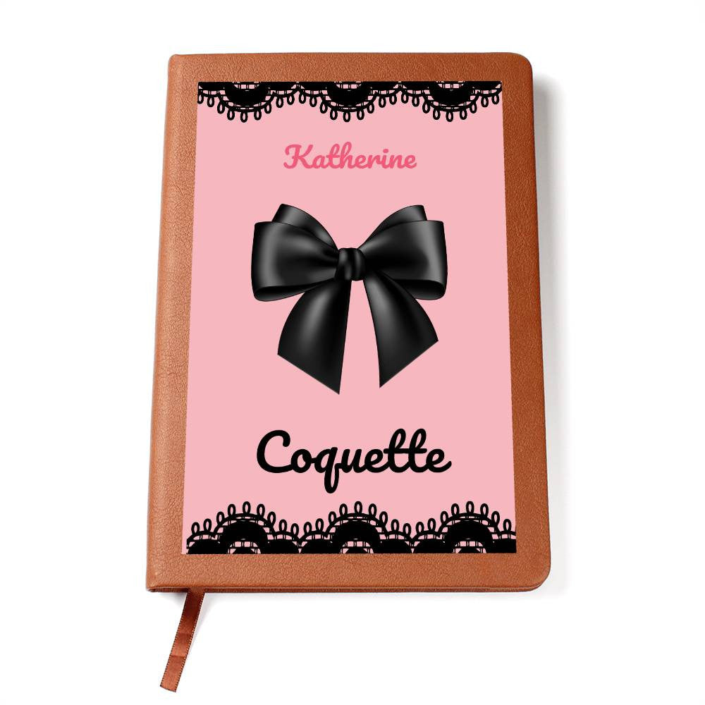 Personalized Pink Bow Coquette Journal & Composition Notebook