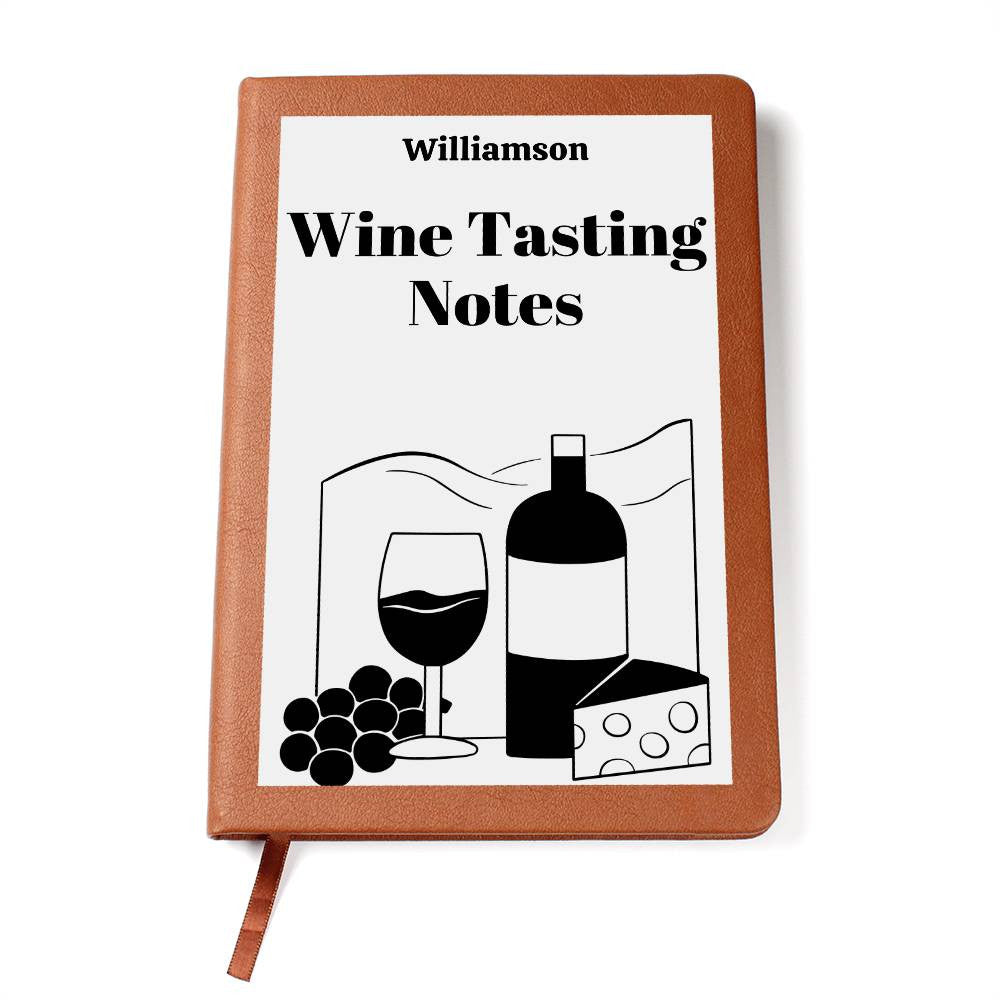 Wine Lovers Gift, Wine Cellar Log, Personalized Wine Tasting Journal, Mothersdaygift, Wine Tour Excursion Gift