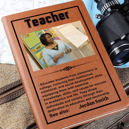 Teacher Personalized Photo Difference Maker Journal,Thank You Gift,Graduation Birthday,Coworker Gift,Congratulations Gift,Mentor Appreciate