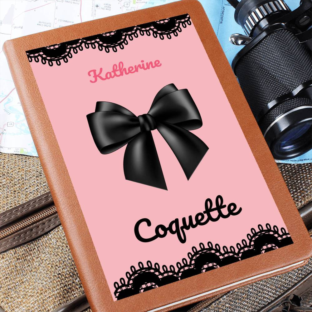 Personalized Pink Bow Coquette Journal & Composition Notebook