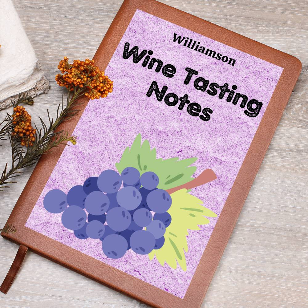 Wine Lovers Gift, Wine Cellar Log, Personalized Wine Tasting Journal, Mothersdaygift, Wine Tour Excursion Gift