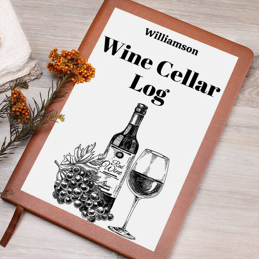 Wine Lovers Gift, Wine Cellar Log, Personalized Wine Tasting Journal, Mothersdaygift, Wine Tour Excursion Gift